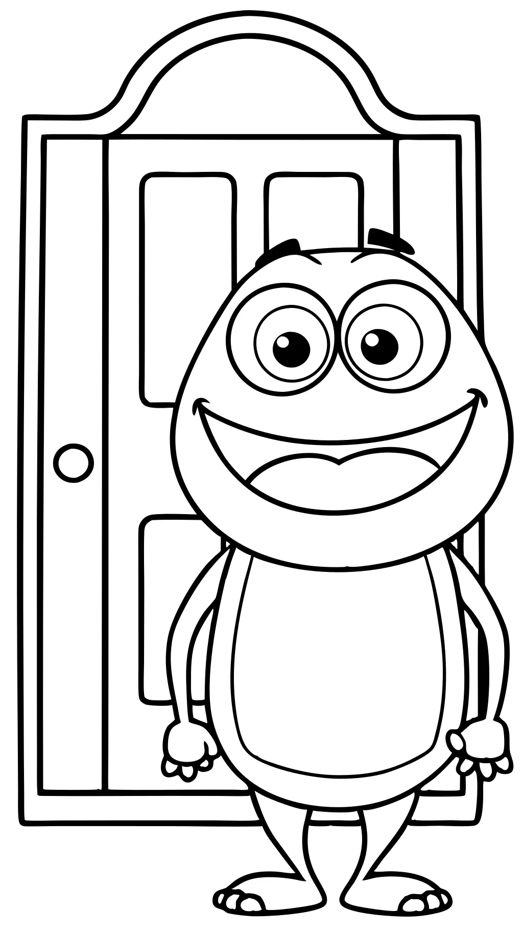 Mike from Monsters inc coloriage